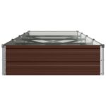 vidaXL Vyvýšený záhon Hnedá 320 x 80 x 24 cm studené valcovaná oceľ – Obrázok 4