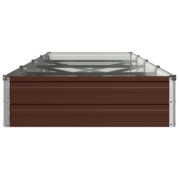 vidaXL Vyvýšený záhon Hnedá 320 x 80 x 24 cm studené valcovaná oceľ – Obrázok 4