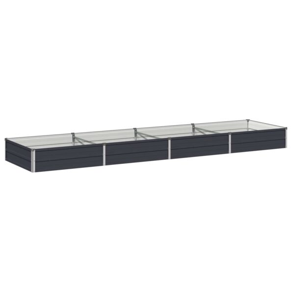 vidaXL Vyvýšený záhon Antracitová 320 x 80 x 24 cm – Obrázok 2