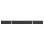 vidaXL Vyvýšený záhon Antracitová 320 x 80 x 24 cm – Obrázok 3