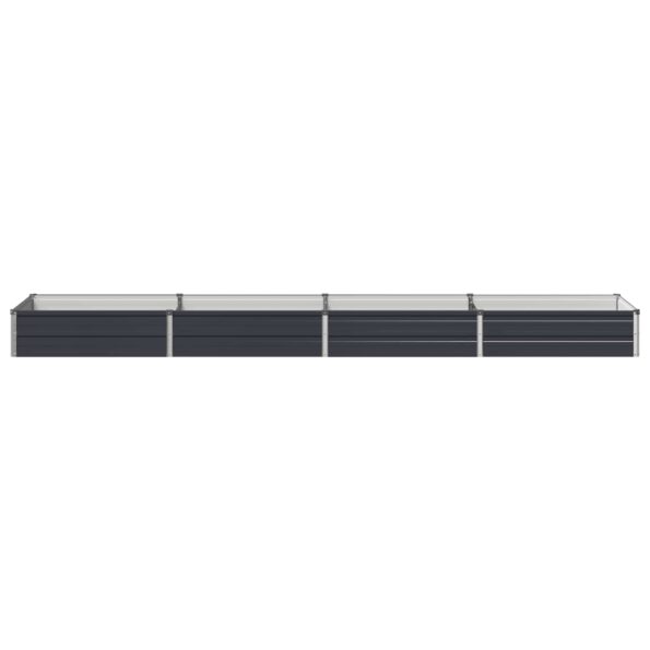 vidaXL Vyvýšený záhon Antracitová 320 x 80 x 24 cm – Obrázok 3