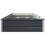 vidaXL Vyvýšený záhon Antracitová 320 x 80 x 24 cm – Obrázok 4