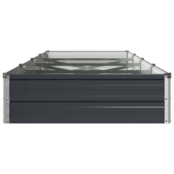vidaXL Vyvýšený záhon Antracitová 320 x 80 x 24 cm – Obrázok 4