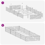 vidaXL Vyvýšený záhon Antracitová 320 x 80 x 24 cm – Obrázok 8