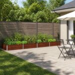 vidaXL Vyvýšený záhon Hrdzavý 320 x 80 x 24 cm corton