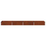 vidaXL Vyvýšený záhon Hrdzavý 320 x 80 x 24 cm corton – Obrázok 4