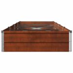 vidaXL Vyvýšený záhon Hrdzavý 320 x 80 x 24 cm corton – Obrázok 5