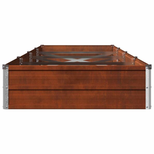 vidaXL Vyvýšený záhon Hrdzavý 320 x 80 x 24 cm corton – Obrázok 5