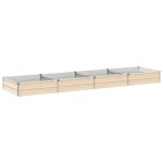 vidaXL Vyvýšený záhon Slonovinová 320 x 80 x 24 cm – Obrázok 2