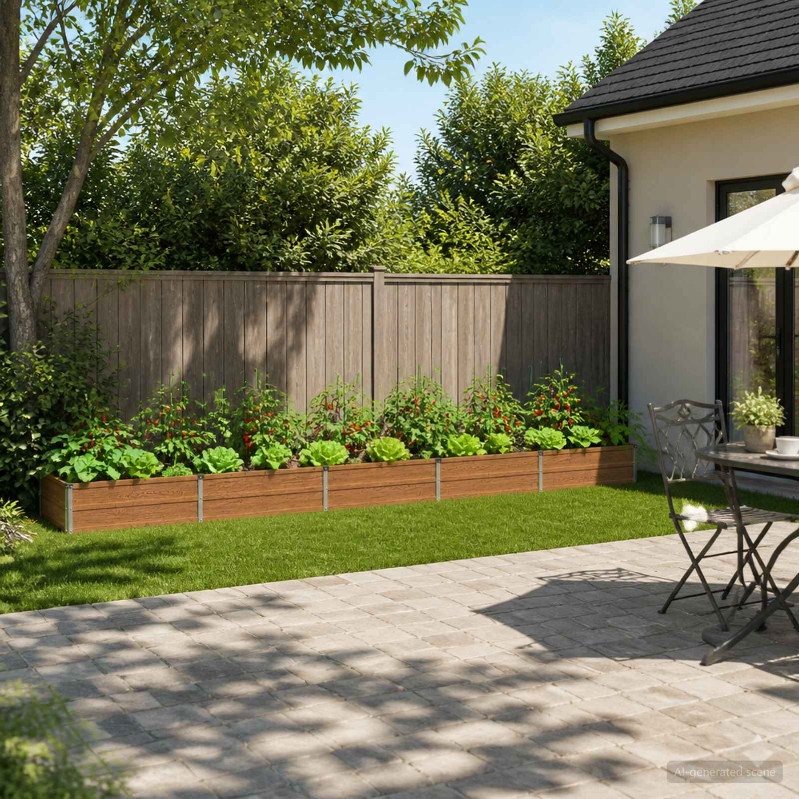 8006504_1.jpg vidaXL Vyvýšený záhon Drevo hnedé 400 x 80 x 24 cm – Obrázok 1