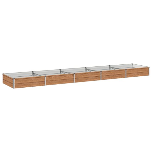 vidaXL Vyvýšený záhon Drevo hnedé 400 x 80 x 24 cm – Obrázok 2