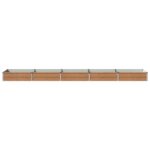 vidaXL Vyvýšený záhon Drevo hnedé 400 x 80 x 24 cm – Obrázok 3