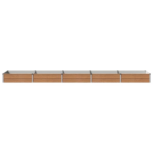 vidaXL Vyvýšený záhon Drevo hnedé 400 x 80 x 24 cm – Obrázok 3