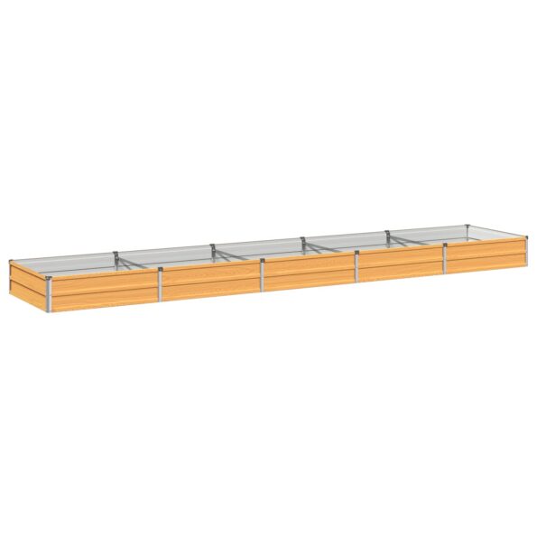 vidaXL Vyvýšený záhon Prírodná 400 x 80 x 24 cm studené valcovaná oceľ – Obrázok 2