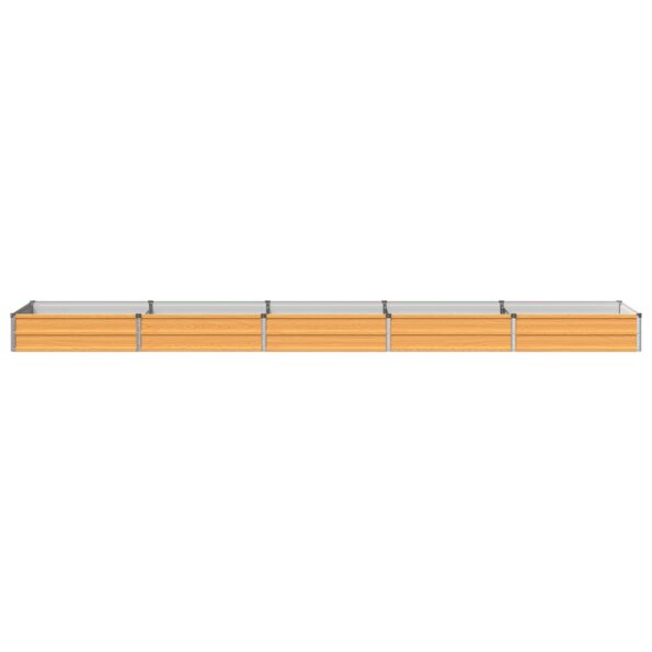 vidaXL Vyvýšený záhon Prírodná 400 x 80 x 24 cm studené valcovaná oceľ – Obrázok 3