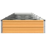 vidaXL Vyvýšený záhon Prírodná 400 x 80 x 24 cm studené valcovaná oceľ – Obrázok 4