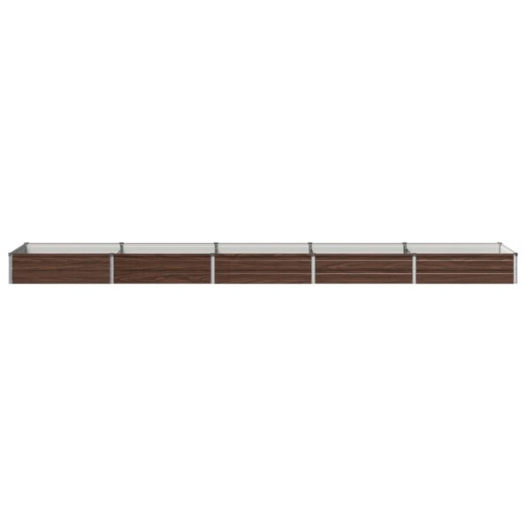 vidaXL Vyvýšený záhon Čierna 400 x 80 x 24 cm studené valcovaná oceľ – Obrázok 3