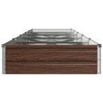 vidaXL Vyvýšený záhon Čierna 400 x 80 x 24 cm studené valcovaná oceľ – Obrázok 4