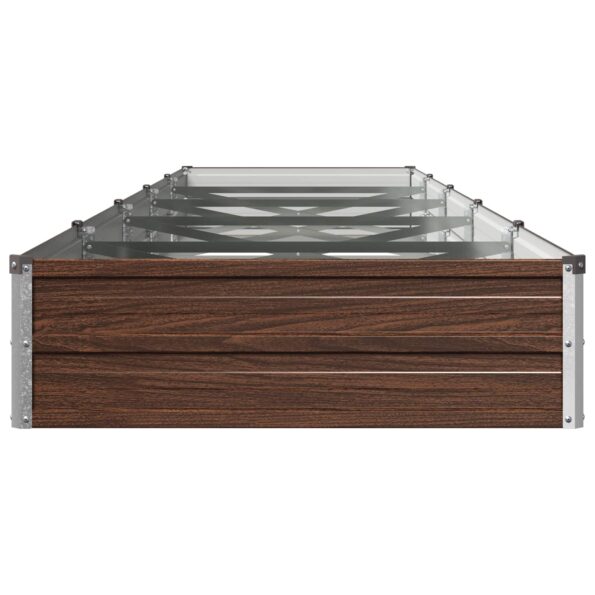 vidaXL Vyvýšený záhon Čierna 400 x 80 x 24 cm studené valcovaná oceľ – Obrázok 4