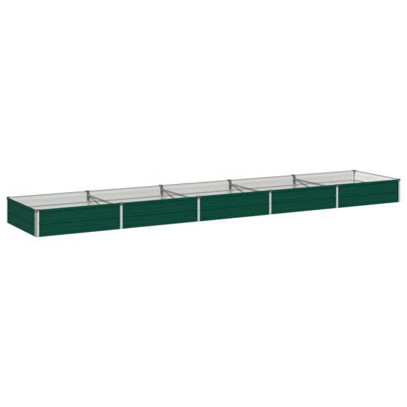 vidaXL Vyvýšený záhon Zelená 400 x 80 x 24 cm studené valcované oceľ – Obrázok 2