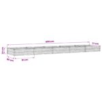 vidaXL Vyvýšený záhon Zelená 400 x 80 x 24 cm studené valcované oceľ – Obrázok 9