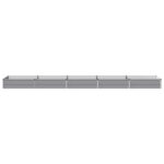 vidaXL Vyvýšený záhon Sivá 400 x 80 x 24 cm studené valcovaná oceľ – Obrázok 3