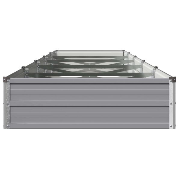 vidaXL Vyvýšený záhon Sivá 400 x 80 x 24 cm studené valcovaná oceľ – Obrázok 4