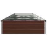 vidaXL Vyvýšený záhon Hnedá 400 x 80 x 24 cm studené valcovaná oceľ – Obrázok 4