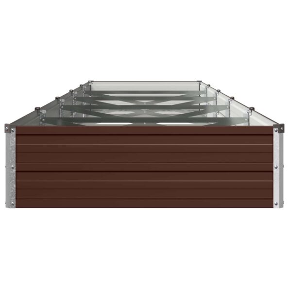 vidaXL Vyvýšený záhon Hnedá 400 x 80 x 24 cm studené valcovaná oceľ – Obrázok 4