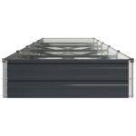vidaXL Vyvýšený záhon Antracitová 400 x 80 x 24 cm – Obrázok 4
