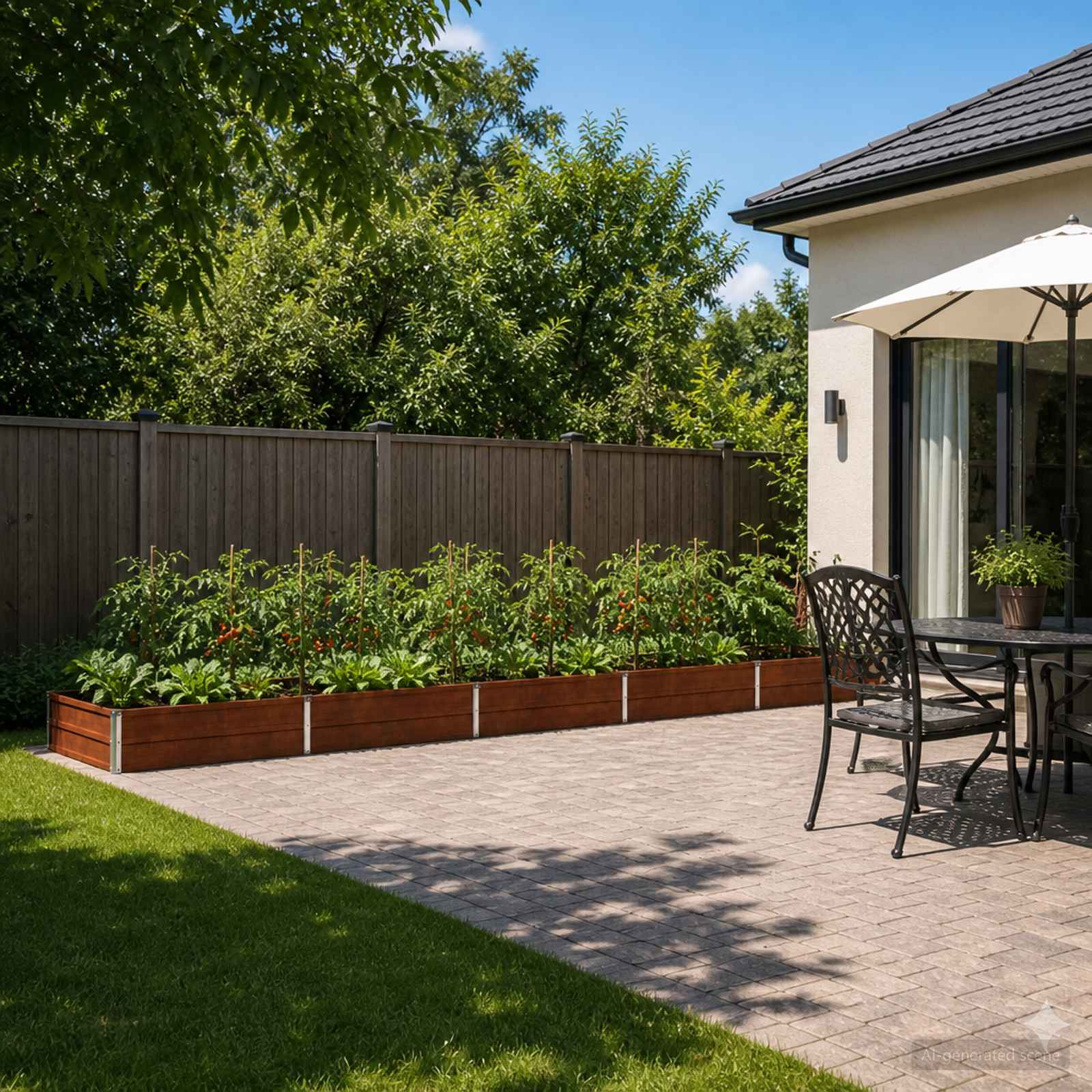 8006512_1.jpg vidaXL Vyvýšený záhon Hrdzavý 400 x 80 x 24 cm corton – Obrázok 1