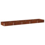 vidaXL Vyvýšený záhon Hrdzavý 400 x 80 x 24 cm corton – Obrázok 2