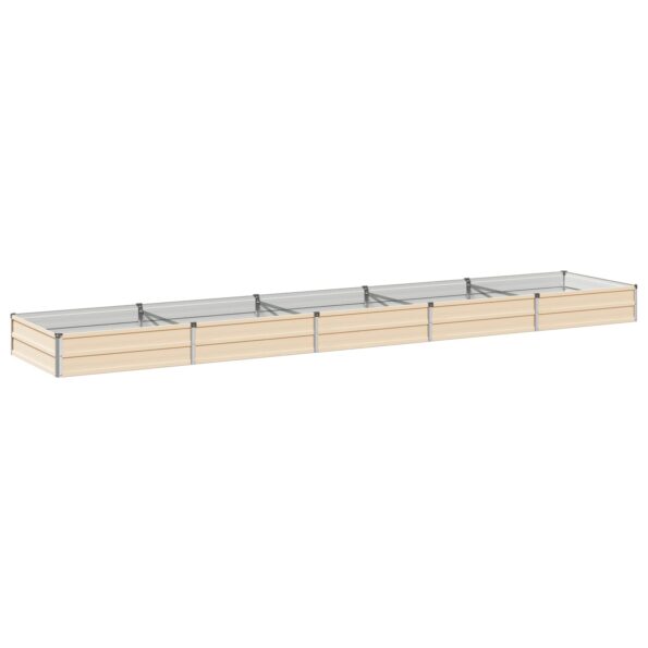 vidaXL Vyvýšený záhon Slonovinová 400 x 80 x 24 cm – Obrázok 2