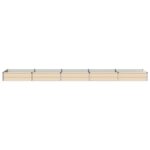 vidaXL Vyvýšený záhon Slonovinová 400 x 80 x 24 cm – Obrázok 3