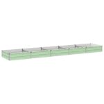 vidaXL Vyvýšený záhon Pastelovo zelená 400 x 80 x 24 cm – Obrázok 2