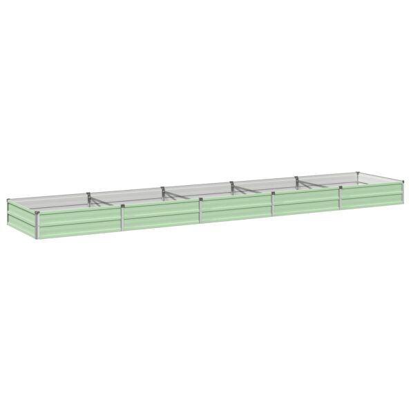 vidaXL Vyvýšený záhon Pastelovo zelená 400 x 80 x 24 cm – Obrázok 2