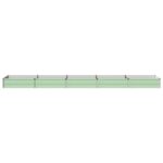 vidaXL Vyvýšený záhon Pastelovo zelená 400 x 80 x 24 cm – Obrázok 3