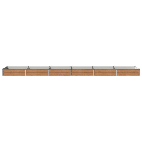 vidaXL Vyvýšený záhon Drevo hnedé 480 x 80 x 24 cm – Obrázok 3
