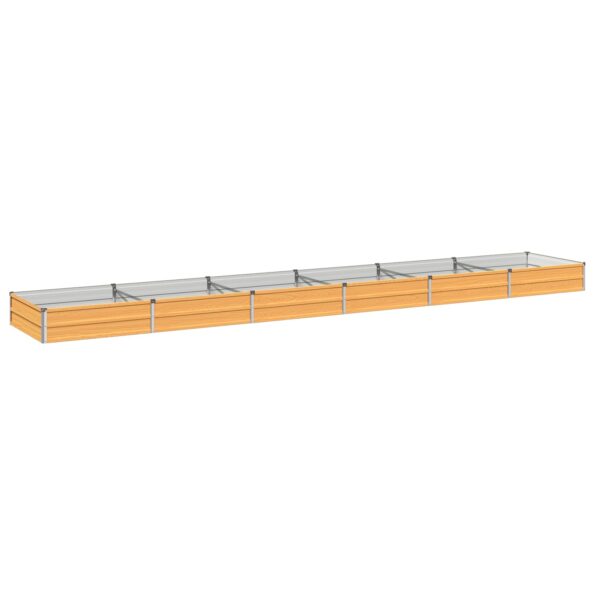 vidaXL Vyvýšený záhon Prírodná 480 x 80 x 24 cm studené valcovaná oceľ – Obrázok 2