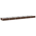 vidaXL Vyvýšený záhon Čierna 480 x 80 x 24 cm studené valcovaná oceľ – Obrázok 2