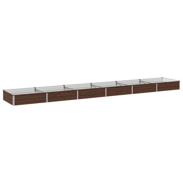 vidaXL Vyvýšený záhon Čierna 480 x 80 x 24 cm studené valcovaná oceľ – Obrázok 2