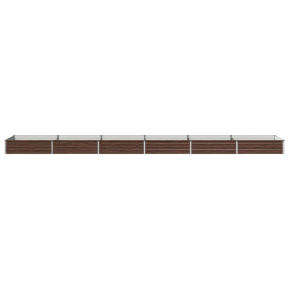 vidaXL Vyvýšený záhon Čierna 480 x 80 x 24 cm studené valcovaná oceľ – Obrázok 3