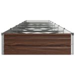 vidaXL Vyvýšený záhon Čierna 480 x 80 x 24 cm studené valcovaná oceľ – Obrázok 4