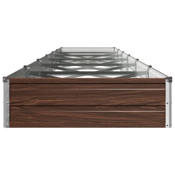 vidaXL Vyvýšený záhon Čierna 480 x 80 x 24 cm studené valcovaná oceľ – Obrázok 4