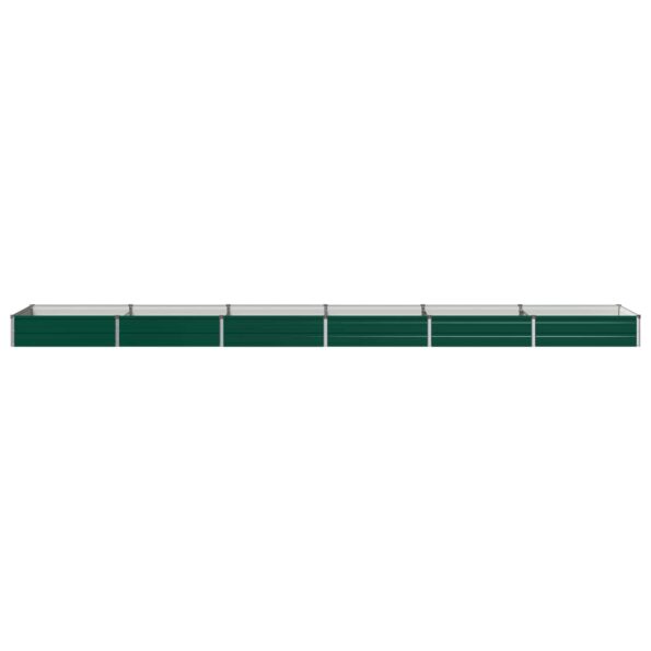 vidaXL Vyvýšený záhon Zelená 480 x 80 x 24 cm studené valcované oceľ – Obrázok 2