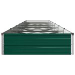 vidaXL Vyvýšený záhon Zelená 480 x 80 x 24 cm studené valcované oceľ – Obrázok 3