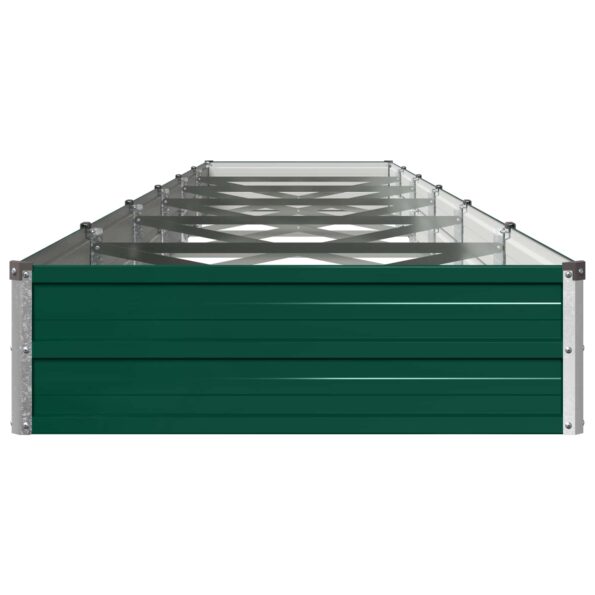 vidaXL Vyvýšený záhon Zelená 480 x 80 x 24 cm studené valcované oceľ – Obrázok 3