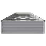 vidaXL Vyvýšený záhon Sivá 480 x 80 x 24 cm studené valcovaná oceľ – Obrázok 4
