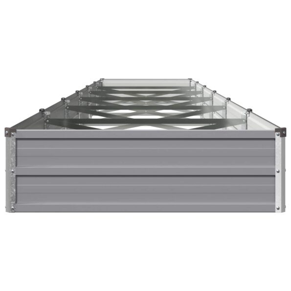 vidaXL Vyvýšený záhon Sivá 480 x 80 x 24 cm studené valcovaná oceľ – Obrázok 4