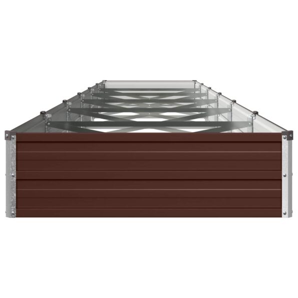 vidaXL Vyvýšený záhon Hnedá 480 x 80 x 24 cm studené valcovaná oceľ – Obrázok 4